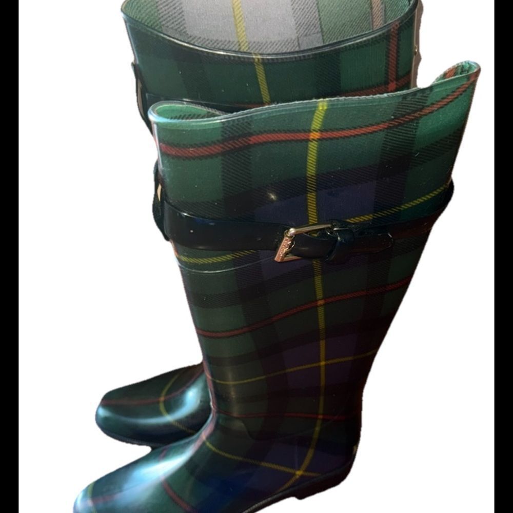 Lauren Ralph Lauren Womens Rossalyn II Multicolor Pull-On Rain Boots Size 7 - Picture 6 of 7